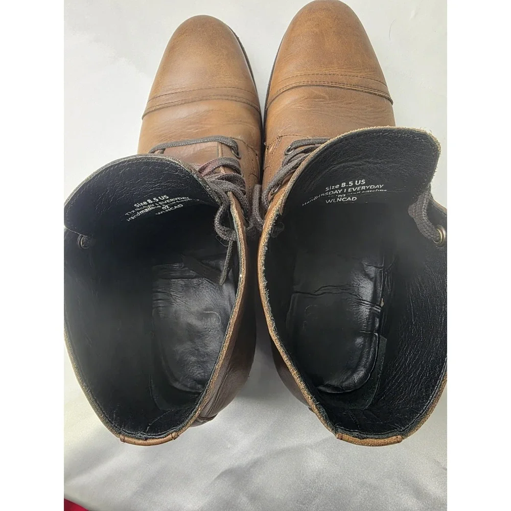 Thursday‎ Boot Co Cadet Walnut Leather Cap Toe Boots Mens 8.5 WLNCAD Rare